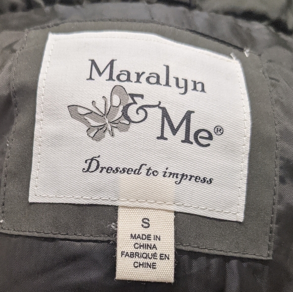 New Maralyn & Me Long Parka Small Olive - Picture 6 of 9